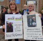 Save The Grange 3,500 signature petition handover to Salford Mayor